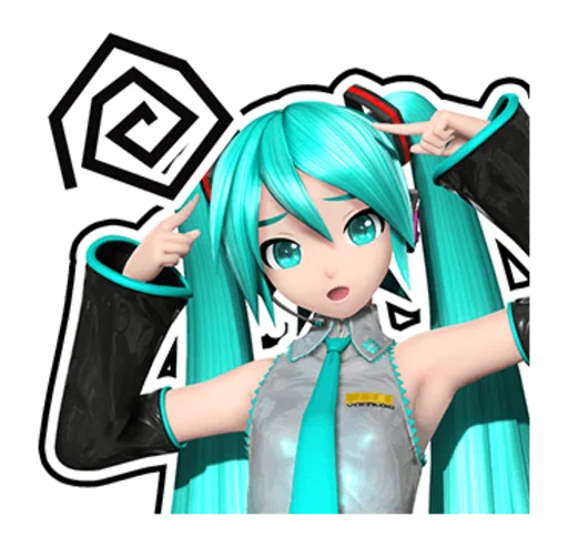 🤯 Стикер «Hatsune Miku Project DIVA Future Tone» для Telegram