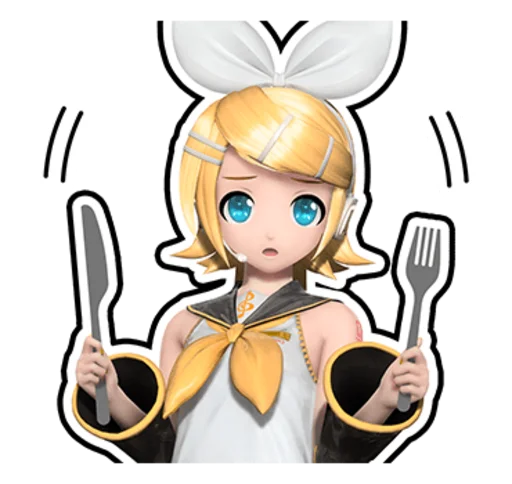🍴 Стикер «Hatsune Miku Project DIVA Future Tone» для Telegram