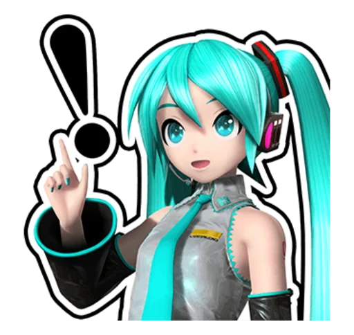 ❗ Стикер «Hatsune Miku Project DIVA Future Tone» для Telegram
