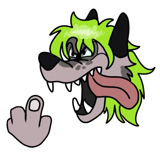 🖕 Стикер «Хохлатик» для Telegram