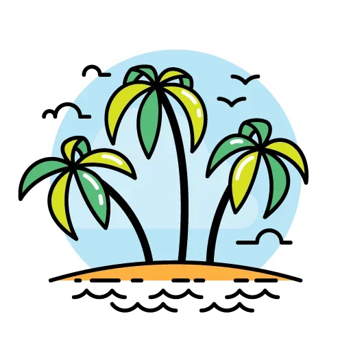 🤩 Стикер «Vacation» для Telegram