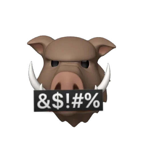 🐗 Стикер «Hogs» для Telegram