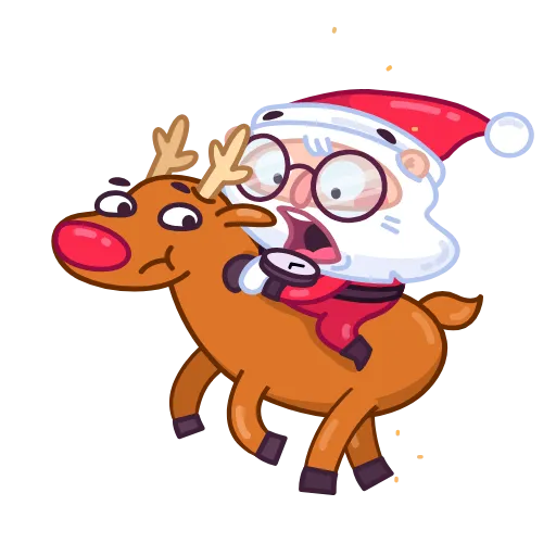🏃‍♂️ Стикер «Santa» для Telegram