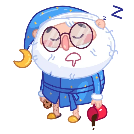 😴 Стикер «Santa» для Telegram