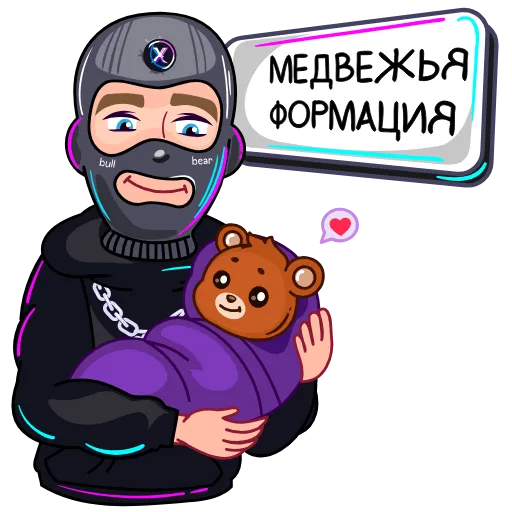 🐻 Стикер «HOLDERGANG» для Telegram