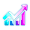 📈 Эмодзи «Холдер и точка» для Telegram