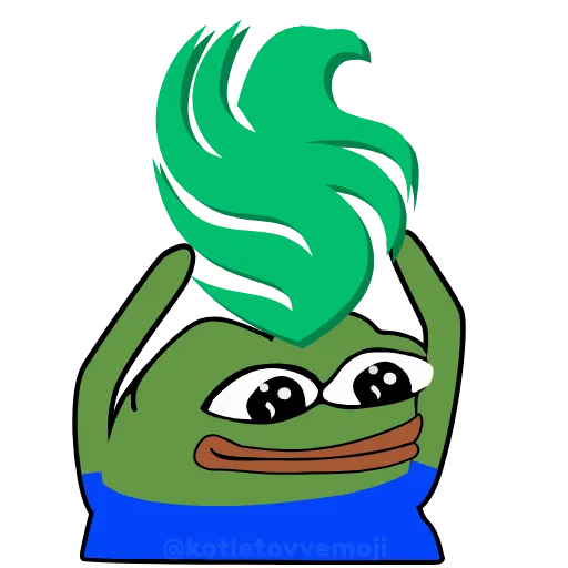 🦅 Стикер «Holding Pepe» для Telegram