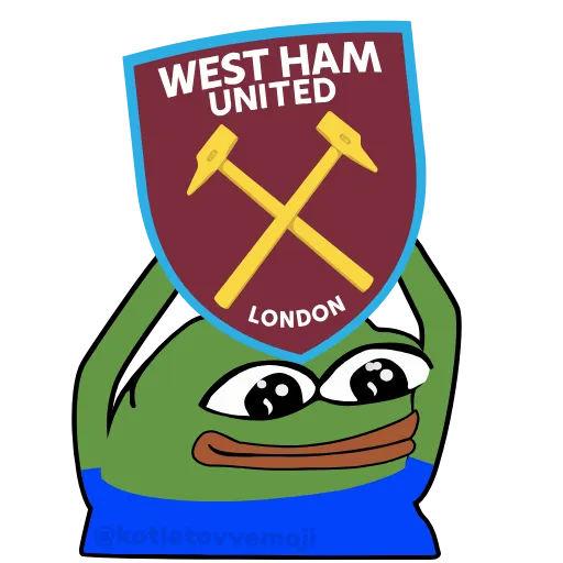 ⚽️ Стикер «Holding Pepe» для Telegram