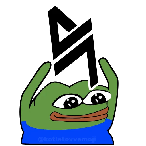 👥 Стикер «Holding Pepe» для Telegram