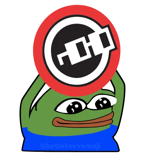 🤓 Стикер «Holding Pepe» для Telegram