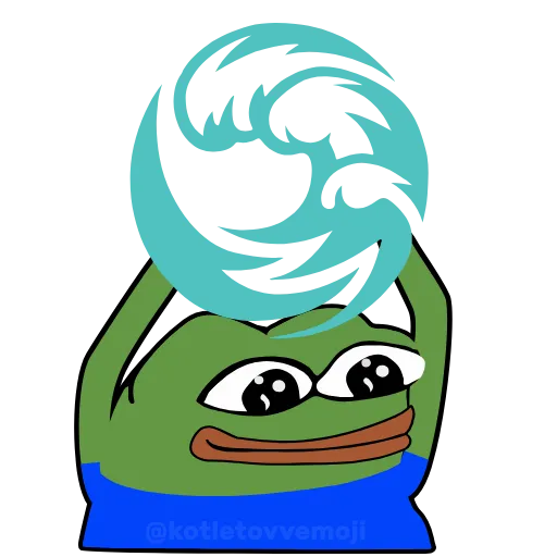 🦧 Стикер «Holding Pepe» для Telegram