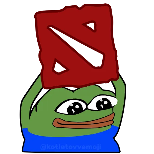 Стикерпак Holding Pepe для Telegram