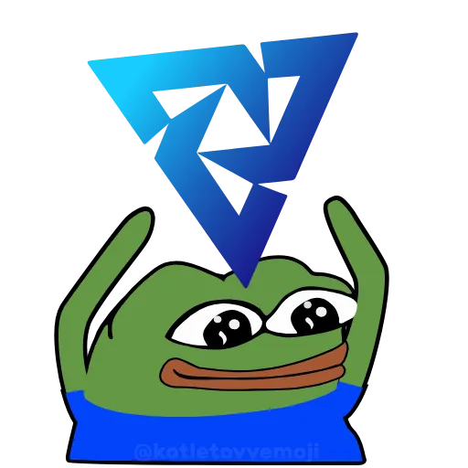 🏞 Стикер «Holding Pepe» для Telegram