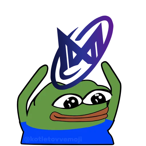 🌌 Стикер «Holding Pepe» для Telegram