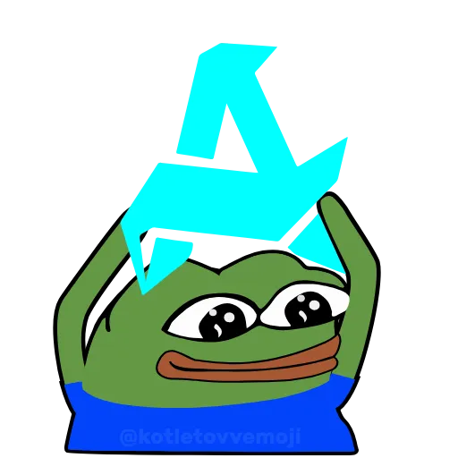 🅰️ Стикер «Holding Pepe» для Telegram