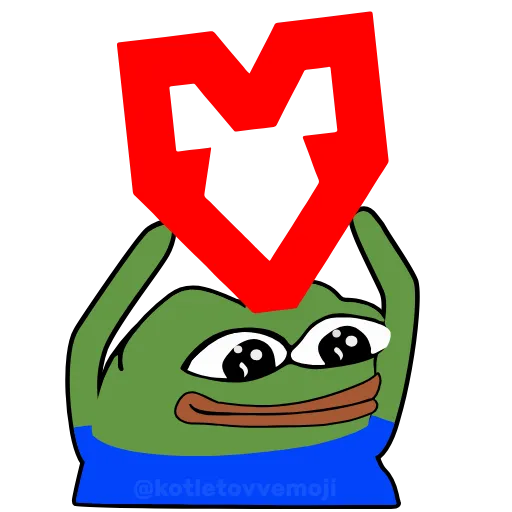 🐁 Стикер «Holding Pepe» для Telegram