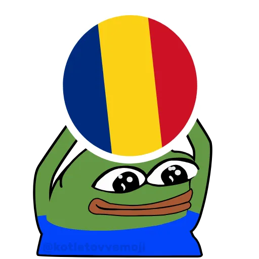 🇷🇴 Стикер «Holding Pepe» для Telegram