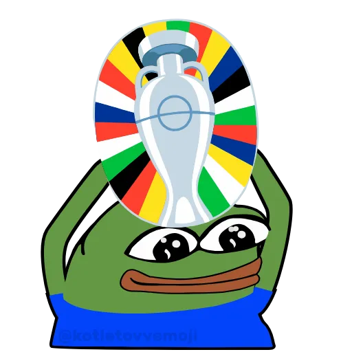 🏆 Стикер «Holding Pepe» для Telegram