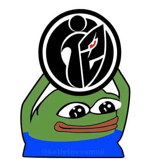 👥 Стикер «Holding Pepe» для Telegram