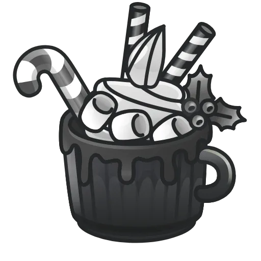 ☕️ Эмодзи «Holiday Drinks» для Telegram