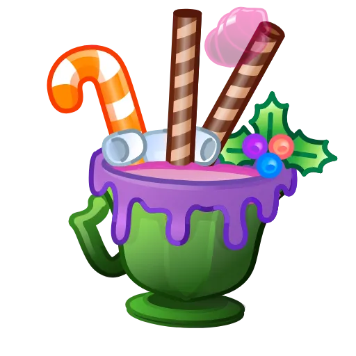 ☕️ Эмодзи «Holiday Drinks» для Telegram