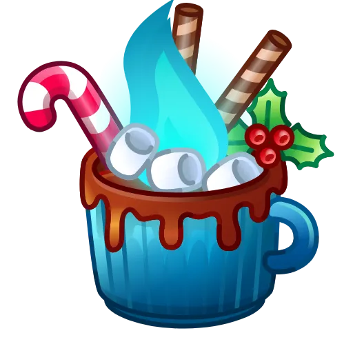 ☕️ Эмодзи «Holiday Drinks» для Telegram