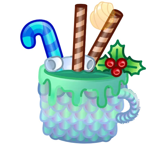 ☕️ Эмодзи «Holiday Drinks» для Telegram