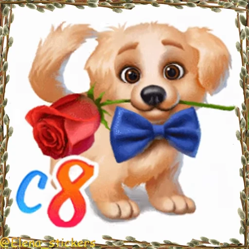 🌷 Стикер «Праздники в марте» для Telegram