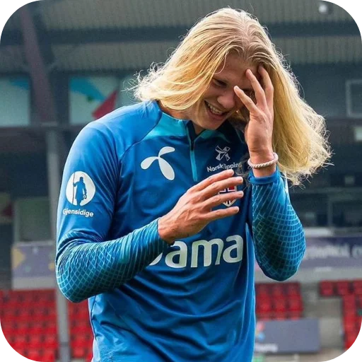 😁 Стикер «Erling Haaland» для Telegram