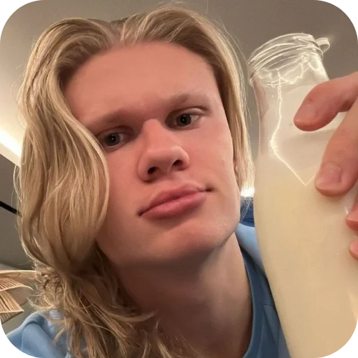 🥛 Стикер «Erling Haaland» для Telegram