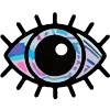 👁 Эмодзи «holographic» для Telegram