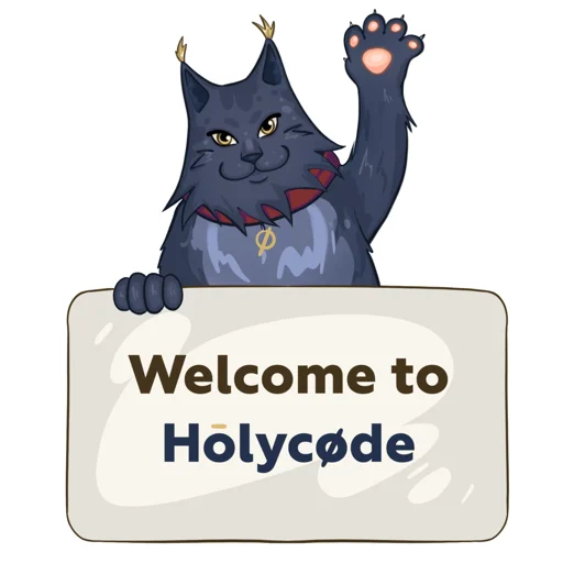 Стикерпак Holy Cat для Telegram