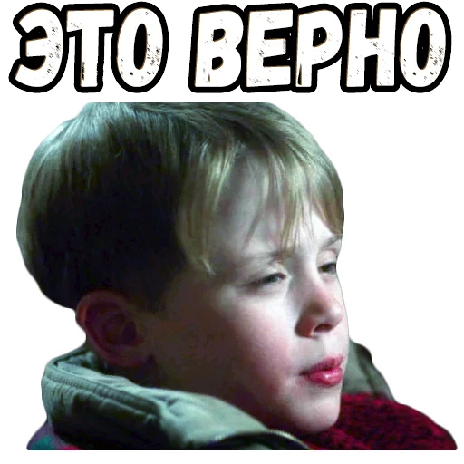 👍 Стикер «Один дома (2)» для Telegram