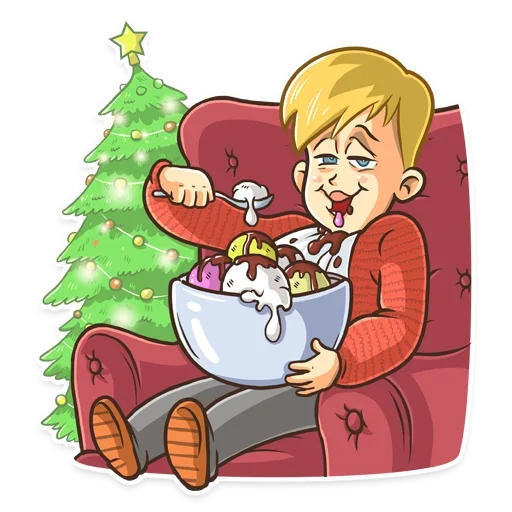 🍦 Стикер «Home Alone Anime» для Telegram