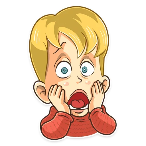 😱 Стикер «Home Alone Anime» для Telegram