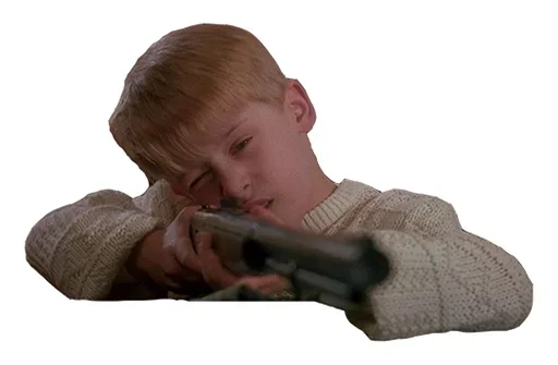 🔫 Стикер «Home Alone Funny» для Telegram