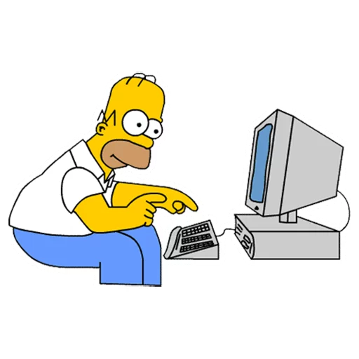 💻 Стикер «Homero» для Telegram