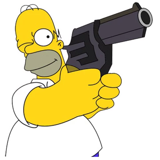 🔫 Стикер «Homero» для Telegram