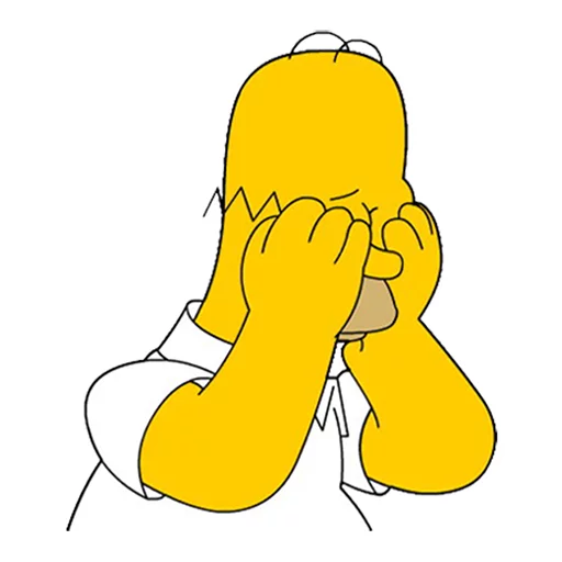 😣 Стикер «Homero» для Telegram