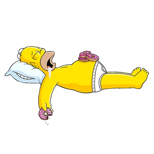 😪 Стикер «Homero» для Telegram