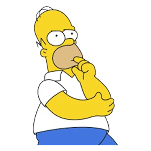 😓 Стикер «Homero» для Telegram