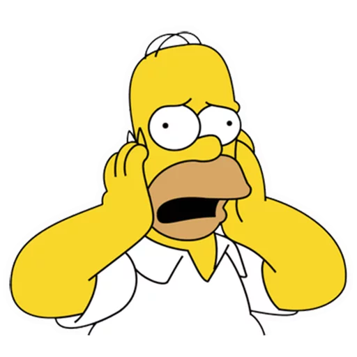 😧 Стикер «Homero» для Telegram