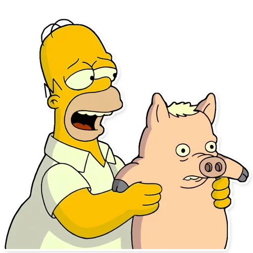 🐷 Стикер «Homer Simpson» для Telegram