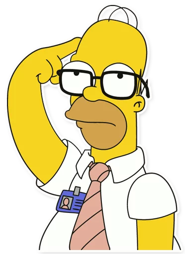 💭 Стикер «Homer Simpson» для Telegram