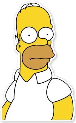😳 Стикер «Homer Simpson» для Telegram