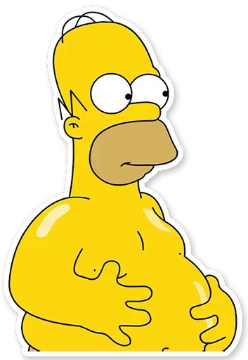 🍔 Стикер «Homer Simpson» для Telegram