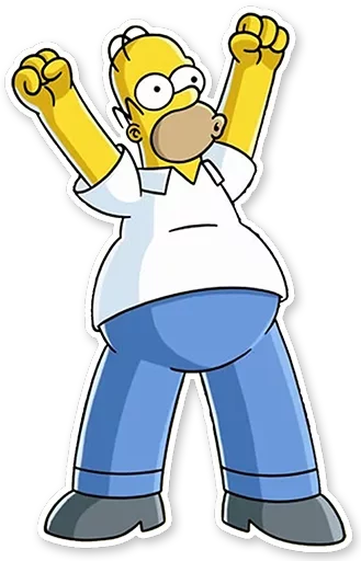 😄 Стикер «Homer Simpson» для Telegram