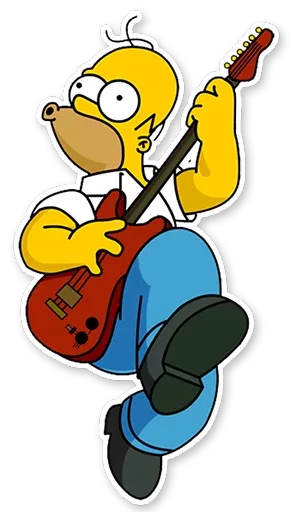 🎸 Стикер «Homer Simpson» для Telegram