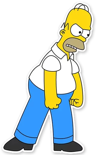 😠 Стикер «Homer Simpson» для Telegram