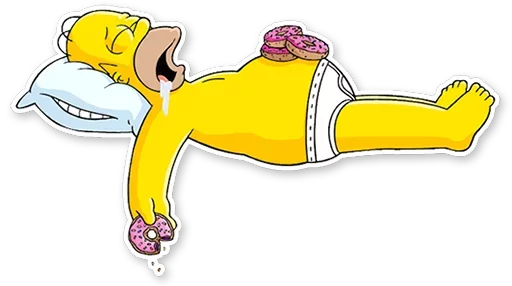 😴 Стикер «Homer Simpson» для Telegram